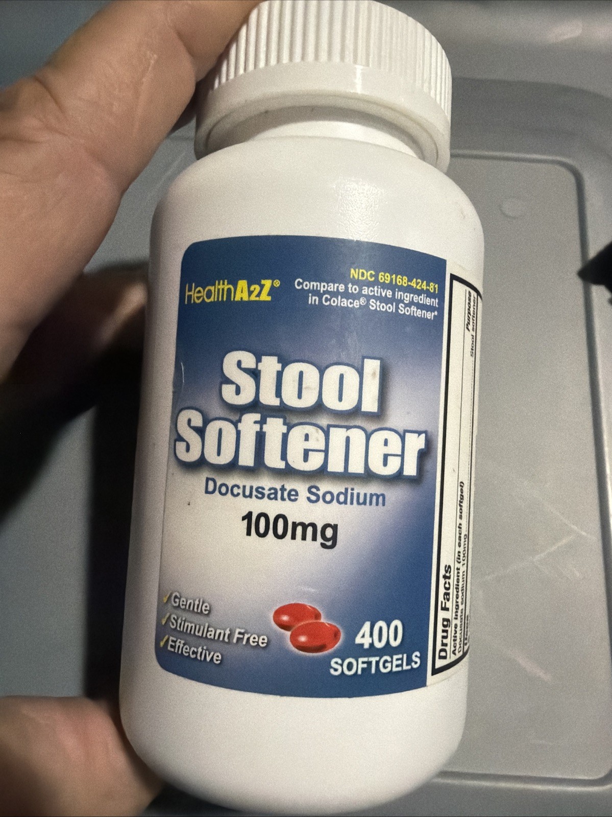 Extra Strength Stool Softener Docusate Sodium Softgels 100 Mg, 400 Count 4/26