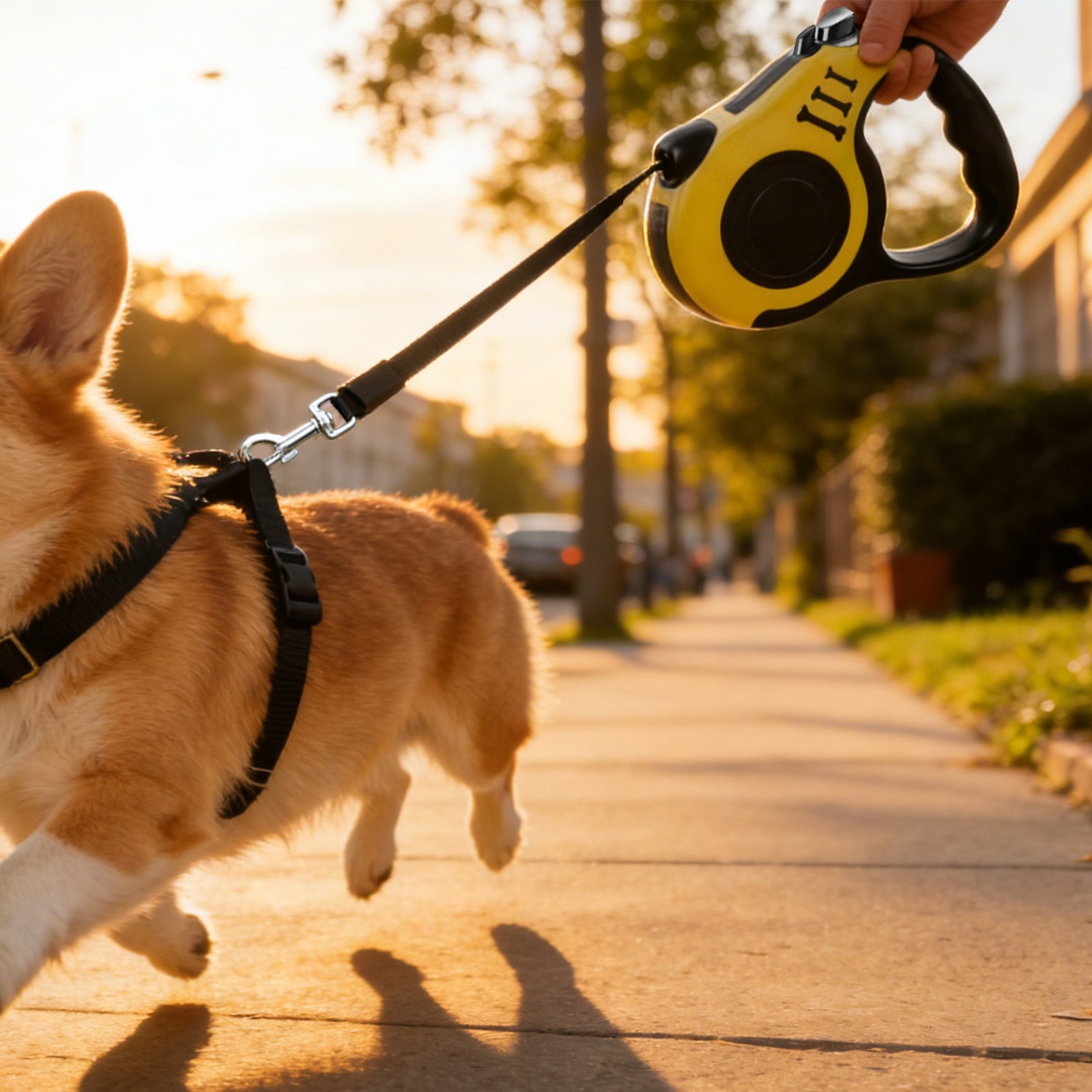 Retractable Dog Leash, Telescopic Tractor Dog Tape, Pet Tape with Handle USA