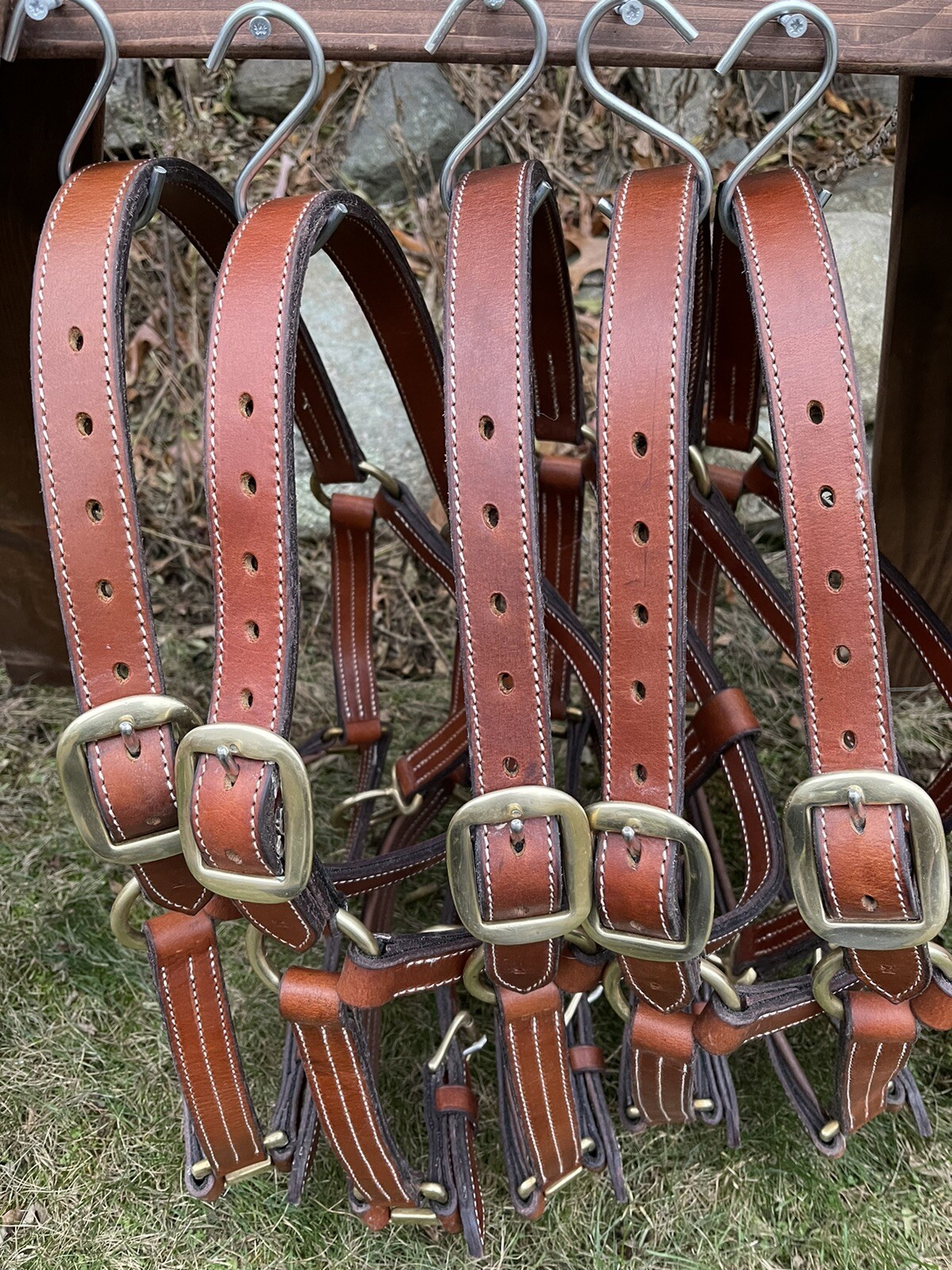 Leaders Worldwide Draft Leather Halter!