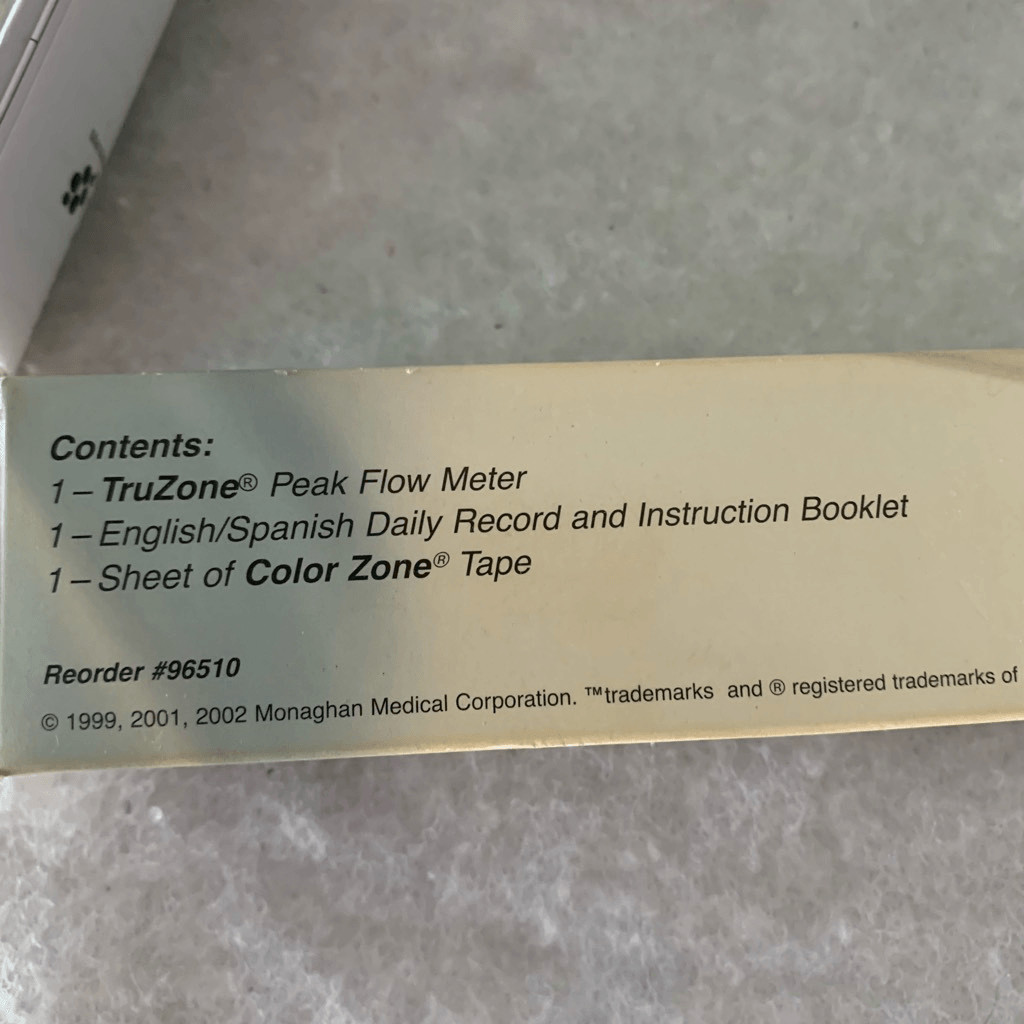 Monaghan Tru Zone Peak Flow Meter *New*