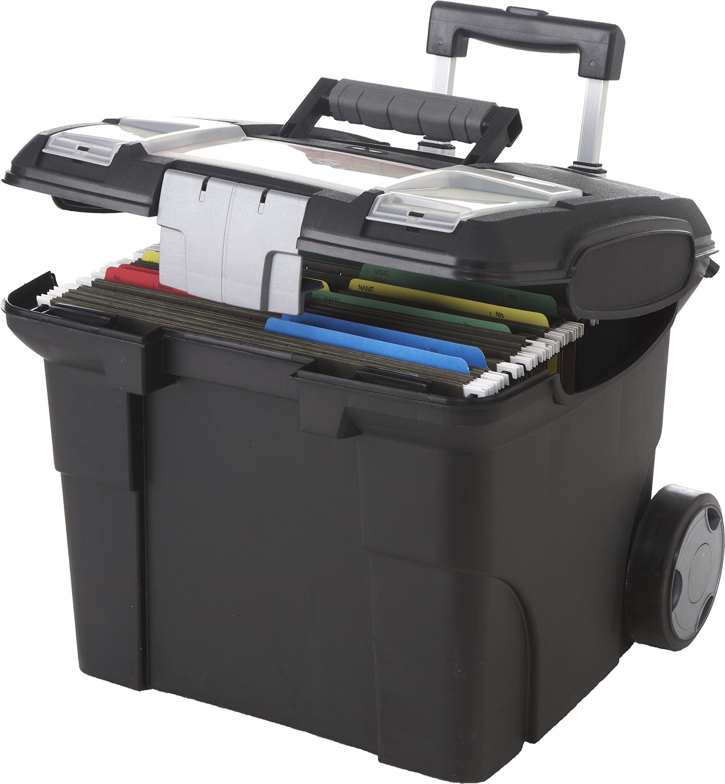 Premium File Storage on Wheels, Black/Grey (61507A01C)