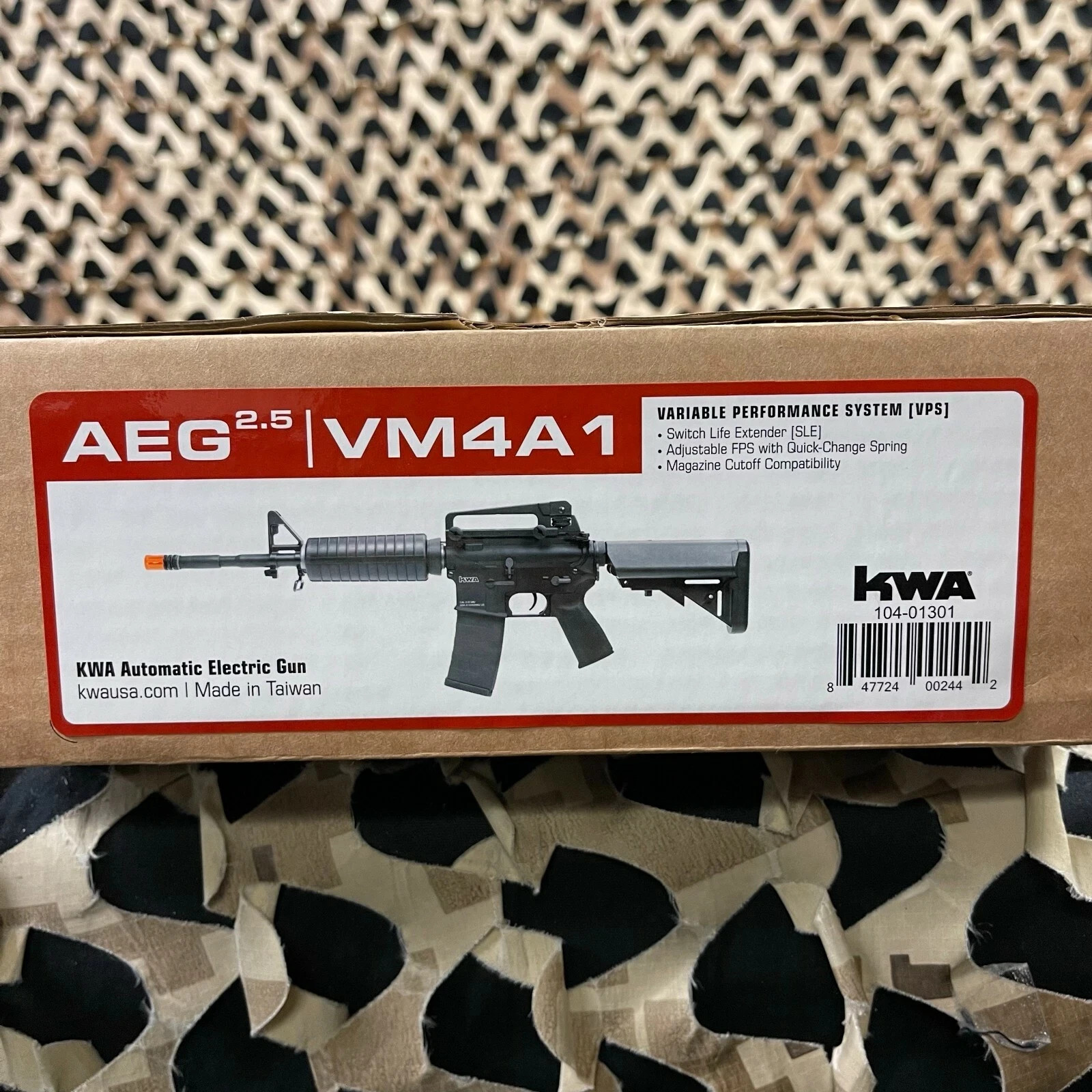 NIB KWA VM4A1 AEG 2.5 Airsoft Gun