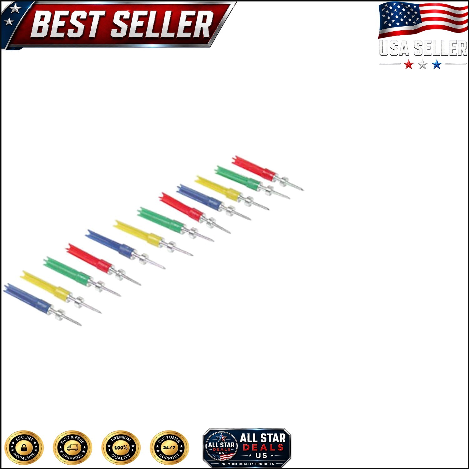 Quality Silver Airgun Darts - 12ct Pack for Rifles & Pistols - Classic Style