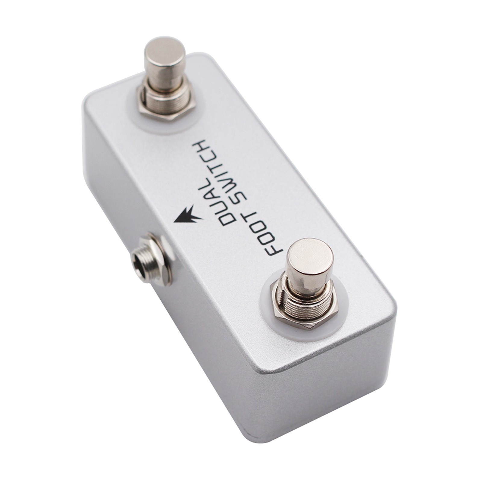 Dual Footswitch Pedal Durable Latching Function For Amplifiers Aluminum For
