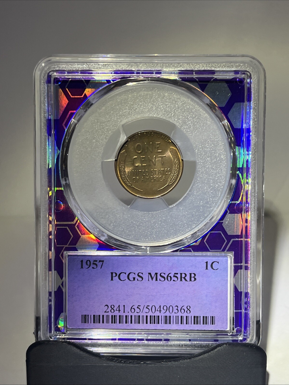 1957 1C PCGS Ms65RB