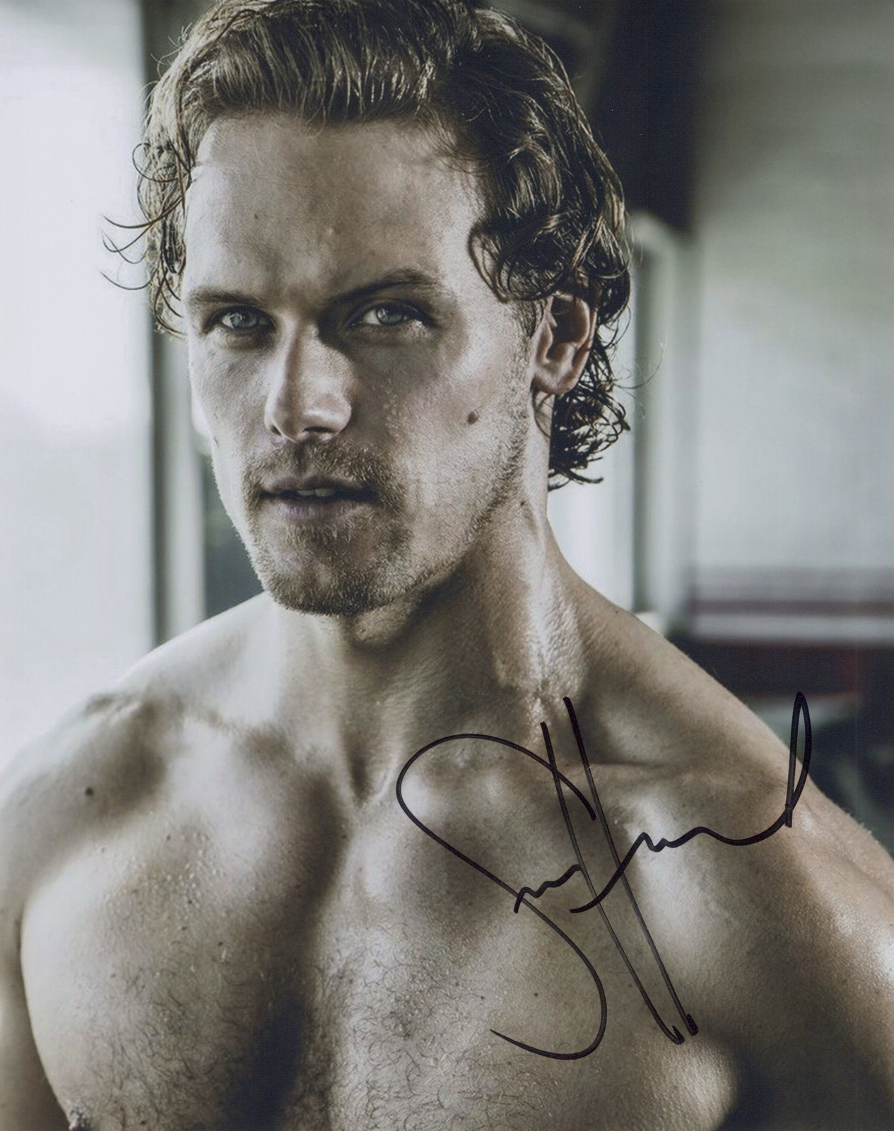 Sam Heughan signed 8x10 photo in-person