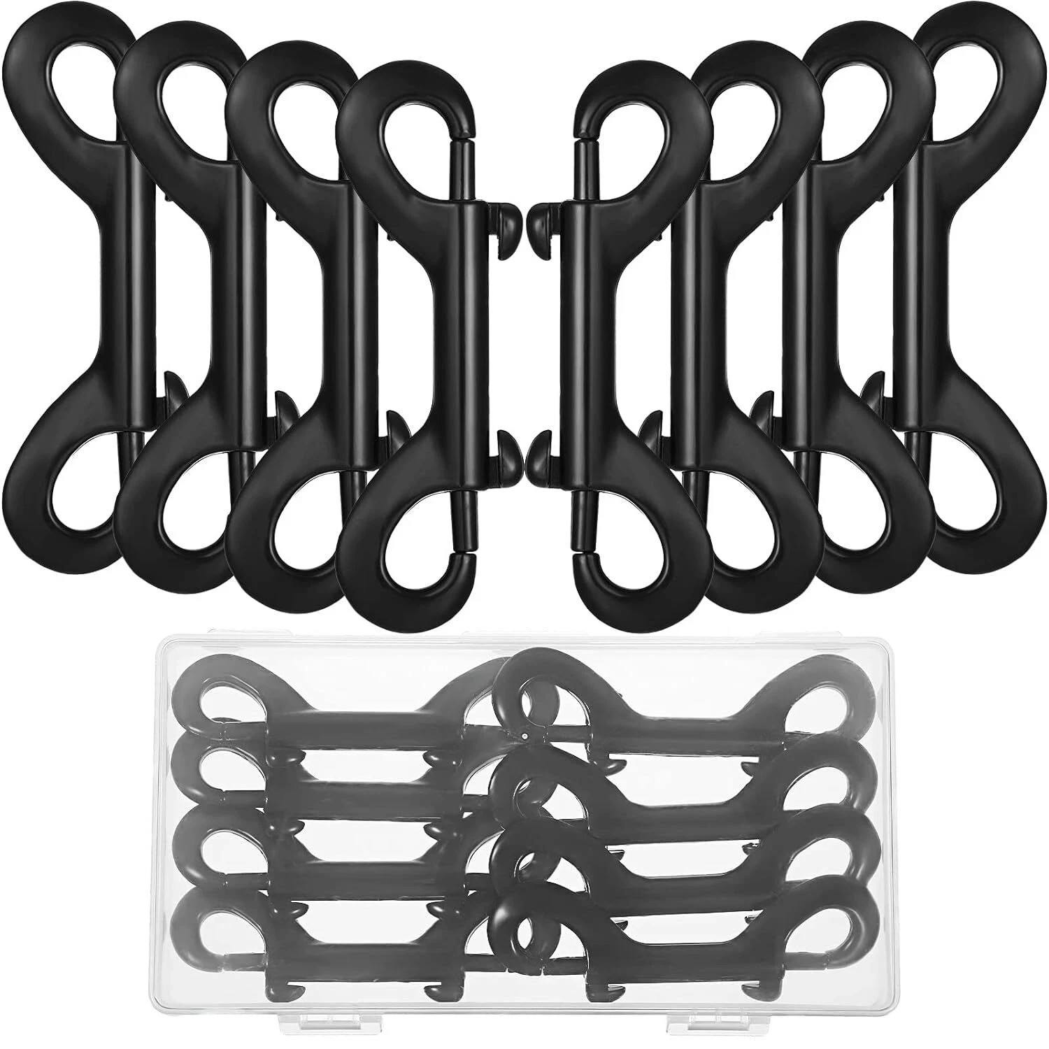 Double Ended Snap Hooks Bolt Snaps Heavy Zinc Alloy Multipurpose Double Sided Cl