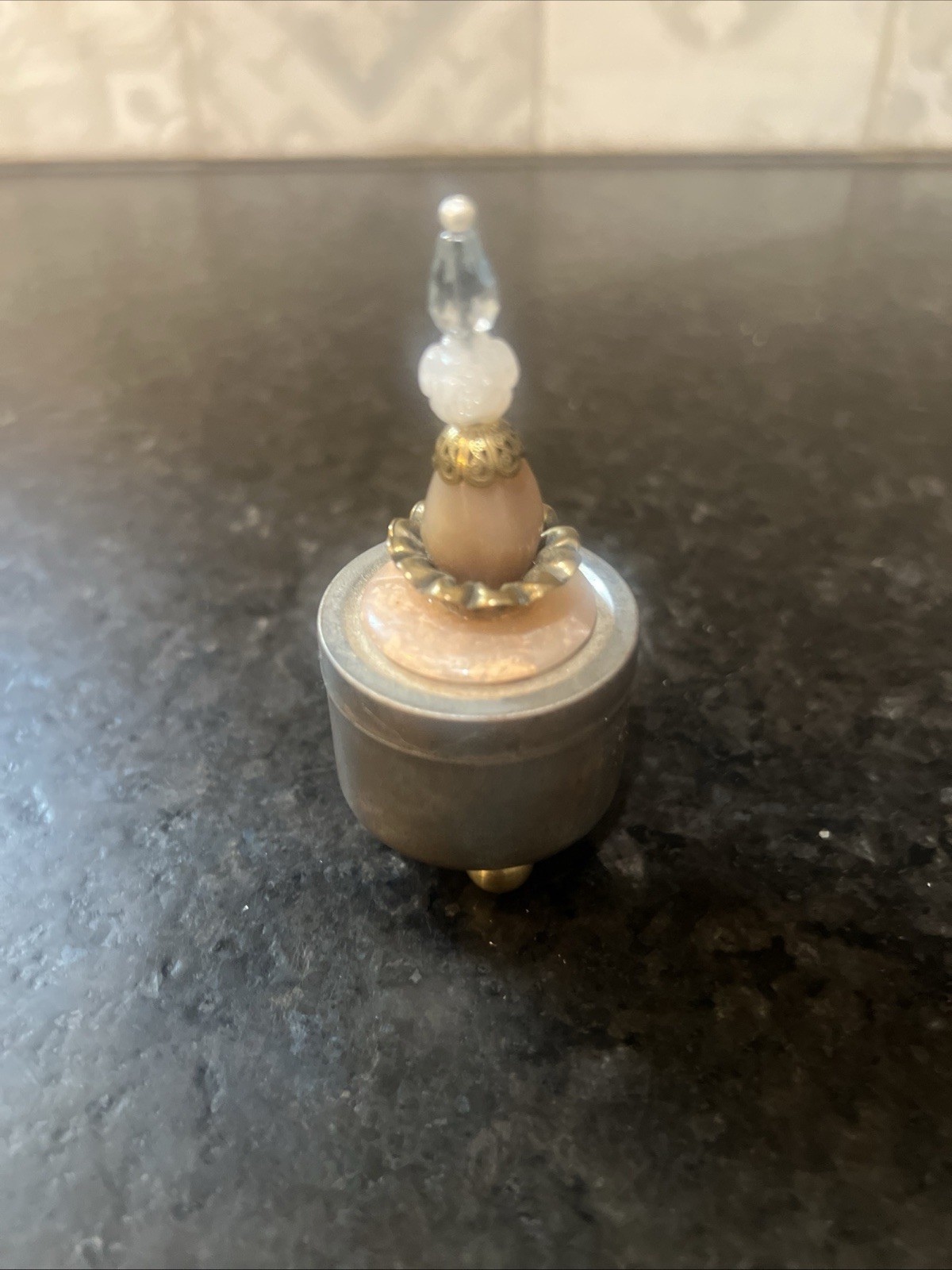 AMR Stone Stash Box Round Trinket Box