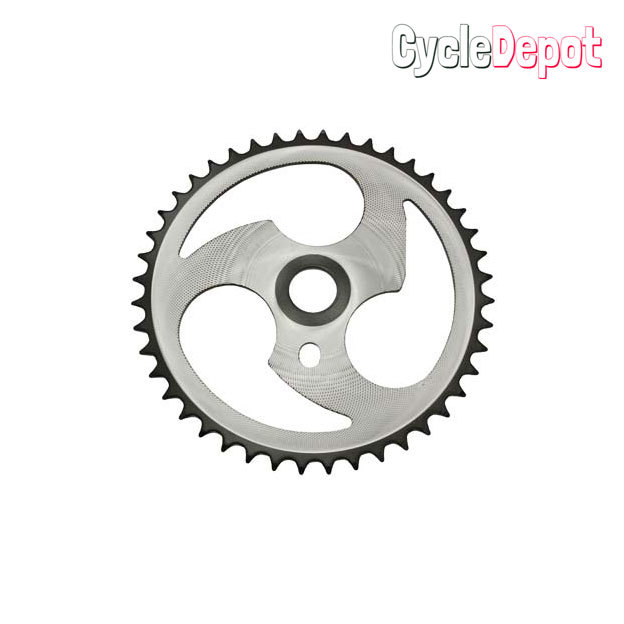 BlCYCLE CHAlNRlNG ZT7A-D 44t 1/2 X 1/8 Chrome LOWRlDER BlKE (137719)