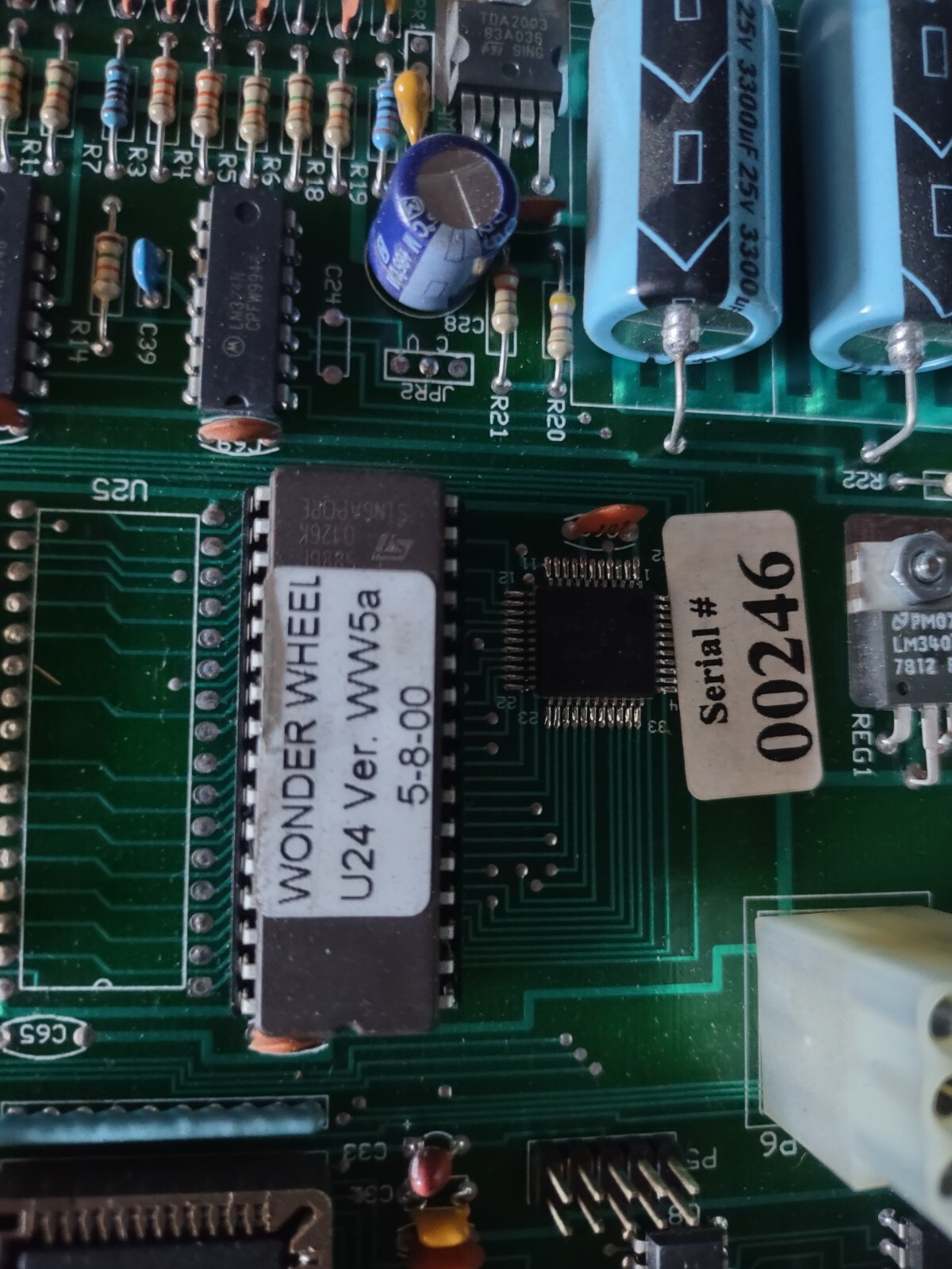 wonderwheel arcade redemption main pcb #240