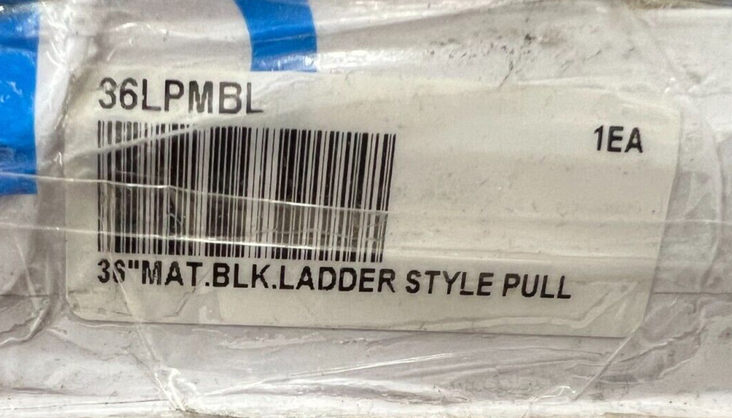 CRL 36LPMBL Matte Black 36" Extra Length Ladder Style Back-to-Back Pull Handle