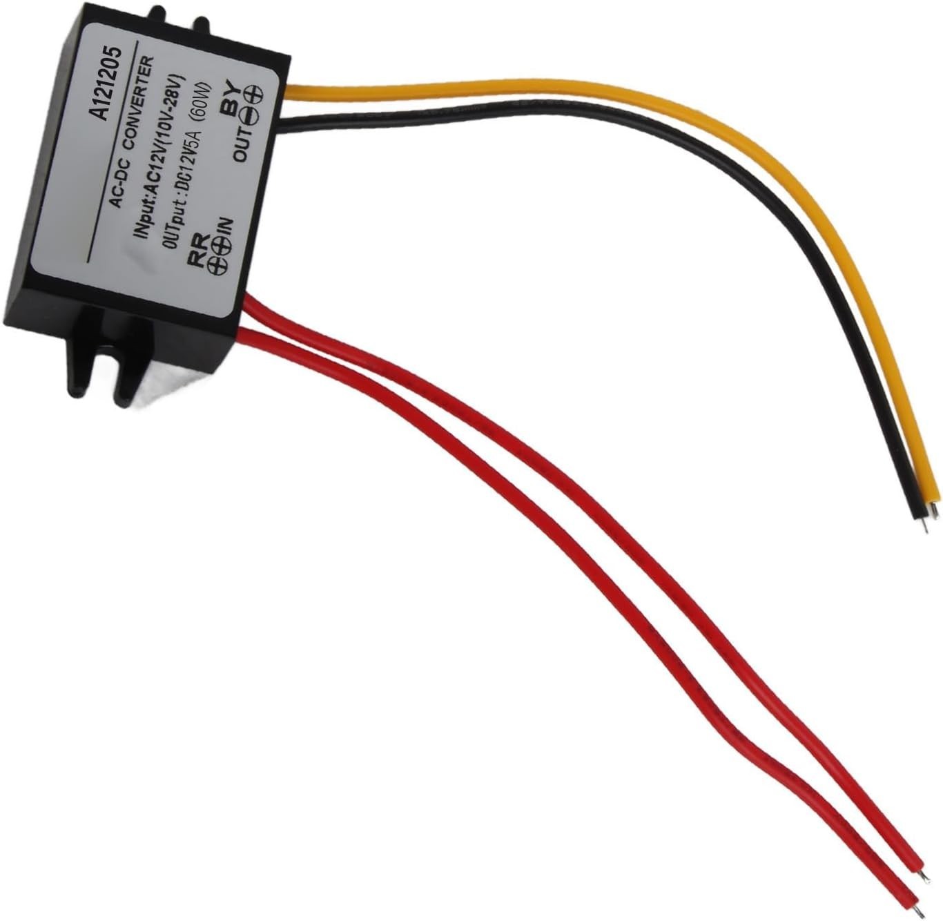 Rugged 12V AC to DC Converter, 10-28V Input, 3A Output for Versatile Use