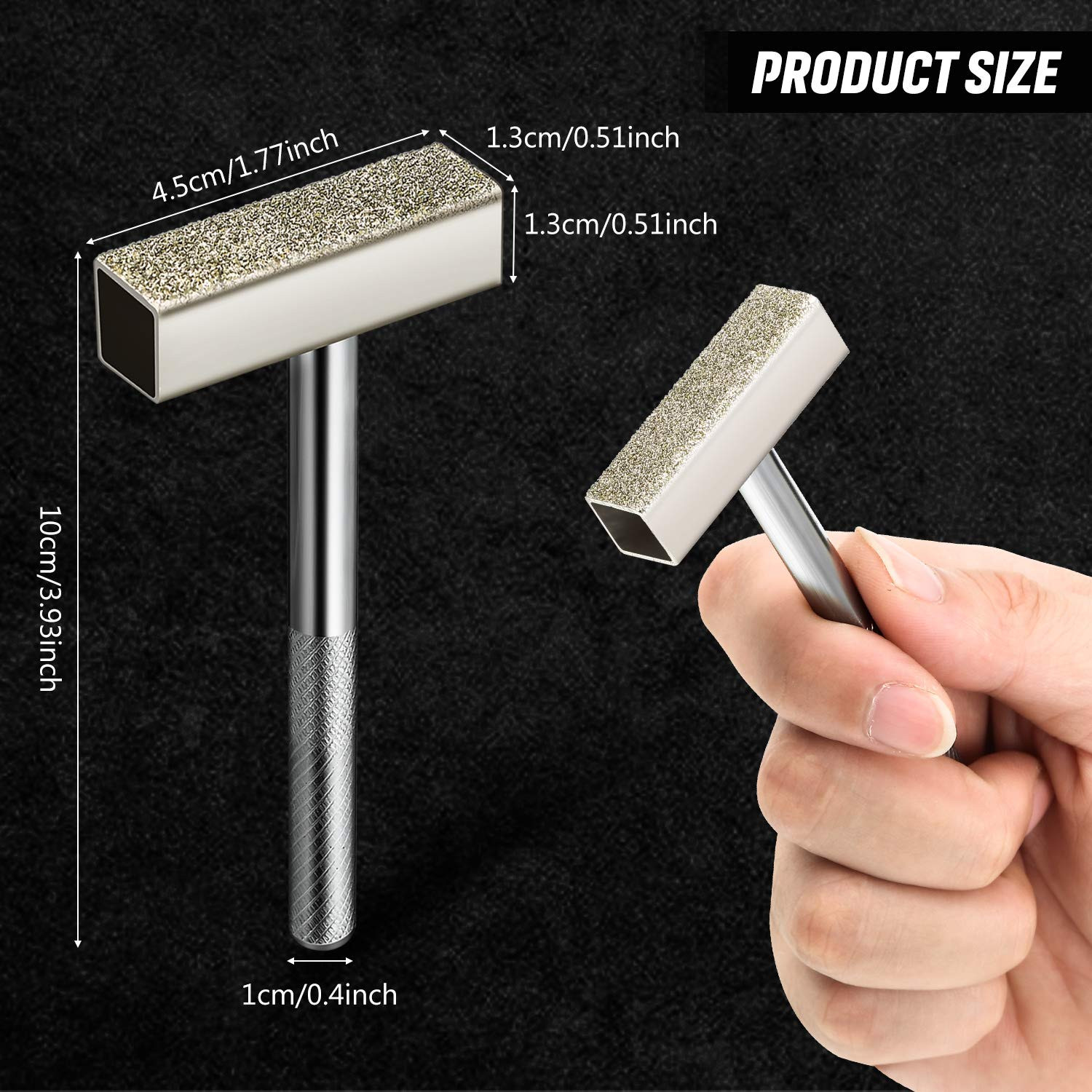 Diamond Grinding Wheel Dresser Tool Set - 120 Grit for Bench Deburring