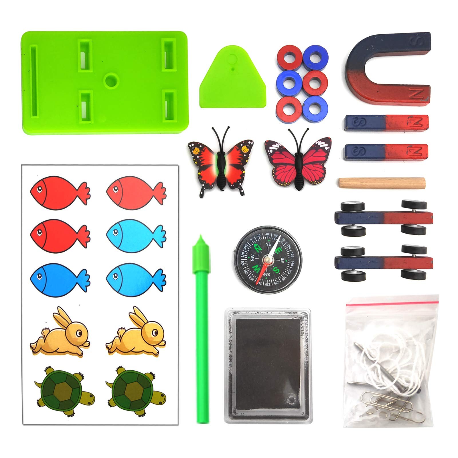 Labs Junior Science N/S Magnet Set for Education Science Experiment Tools Icl...