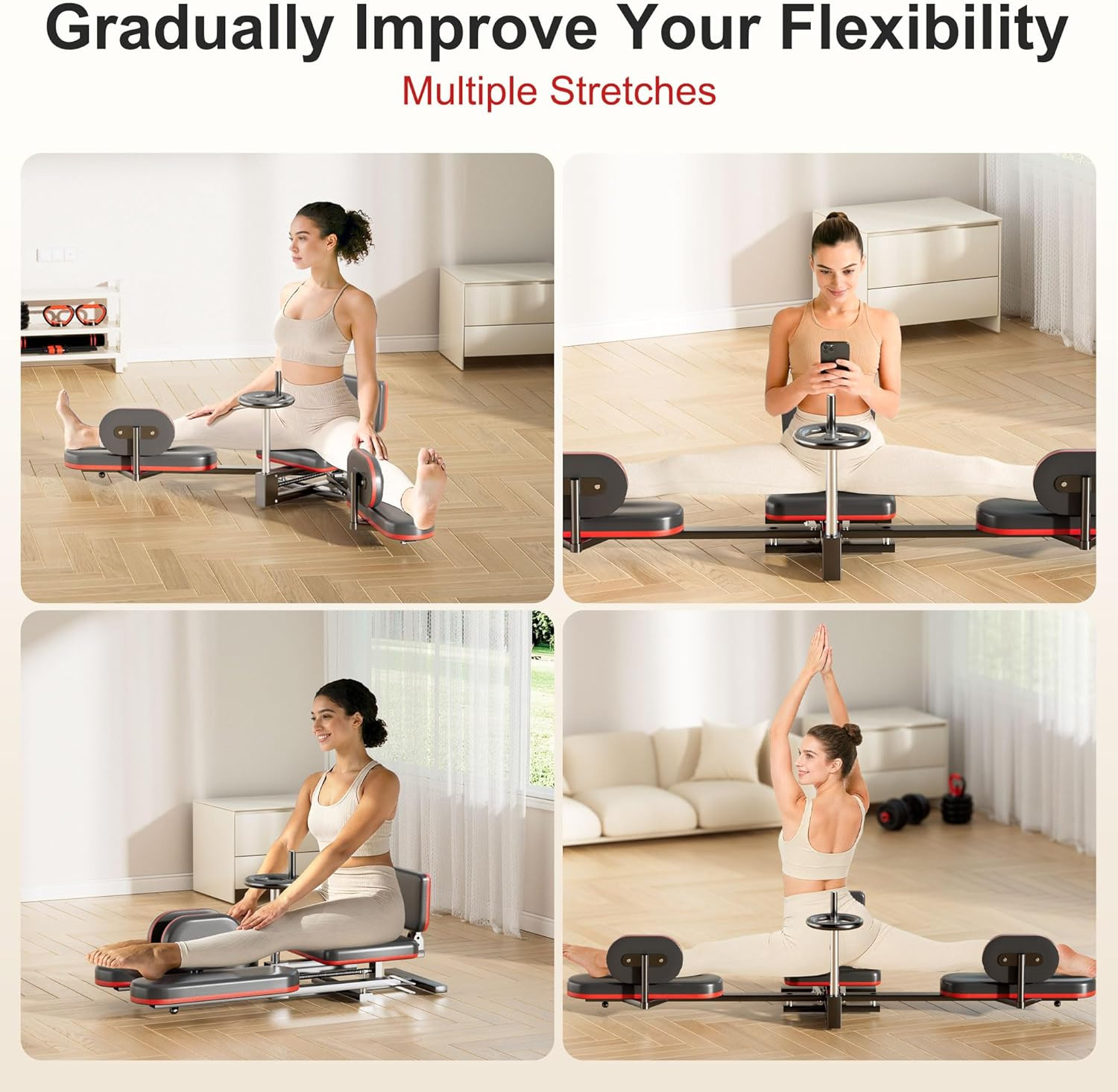 Leg Stretcher, 300LBS Stretcher Machine,210° Adjustable Split Machine for Ballet