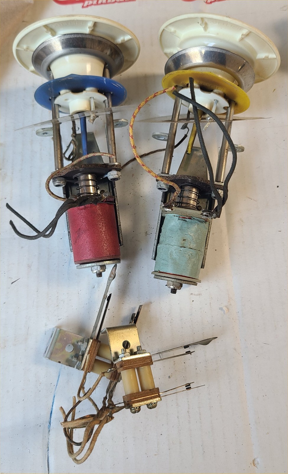 Gottlieb EM Big Indian Pinball Machine Pop Bumper Assemblies Pair