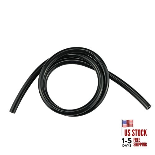 5FT ID 3/8" (10mm) High Temperature Silicone Vacuum 3/8" (10mm) - 5FT Black