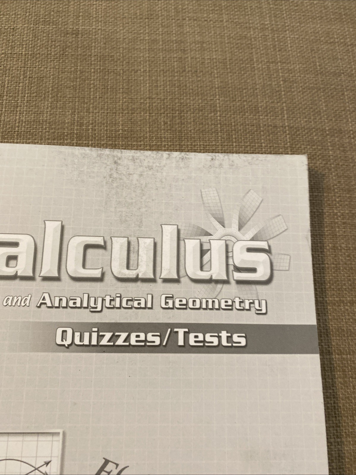 ABeka 12th grade Precalculus Student Quizzes/Tests No Writing