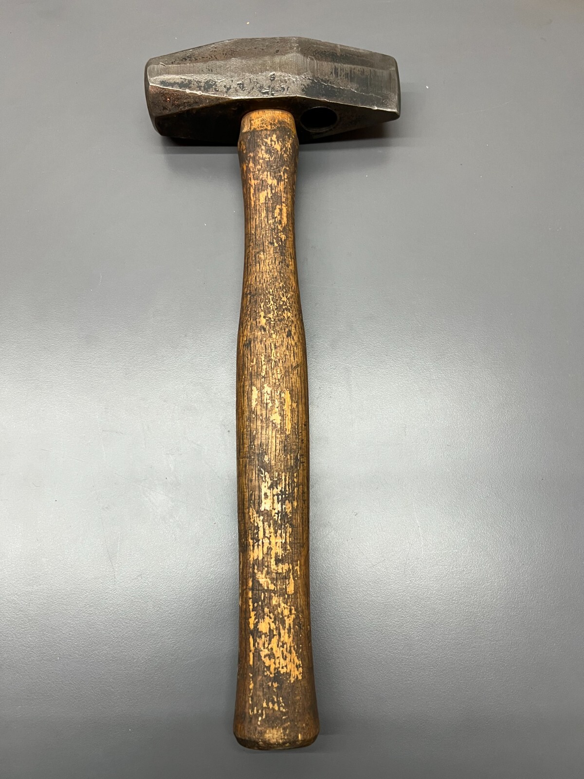 VINTAGE STANLEY LINEMAN'S HAMMER W FOOT PEG WRENCH HOLE - 3LB-13OZ - 15" - USA