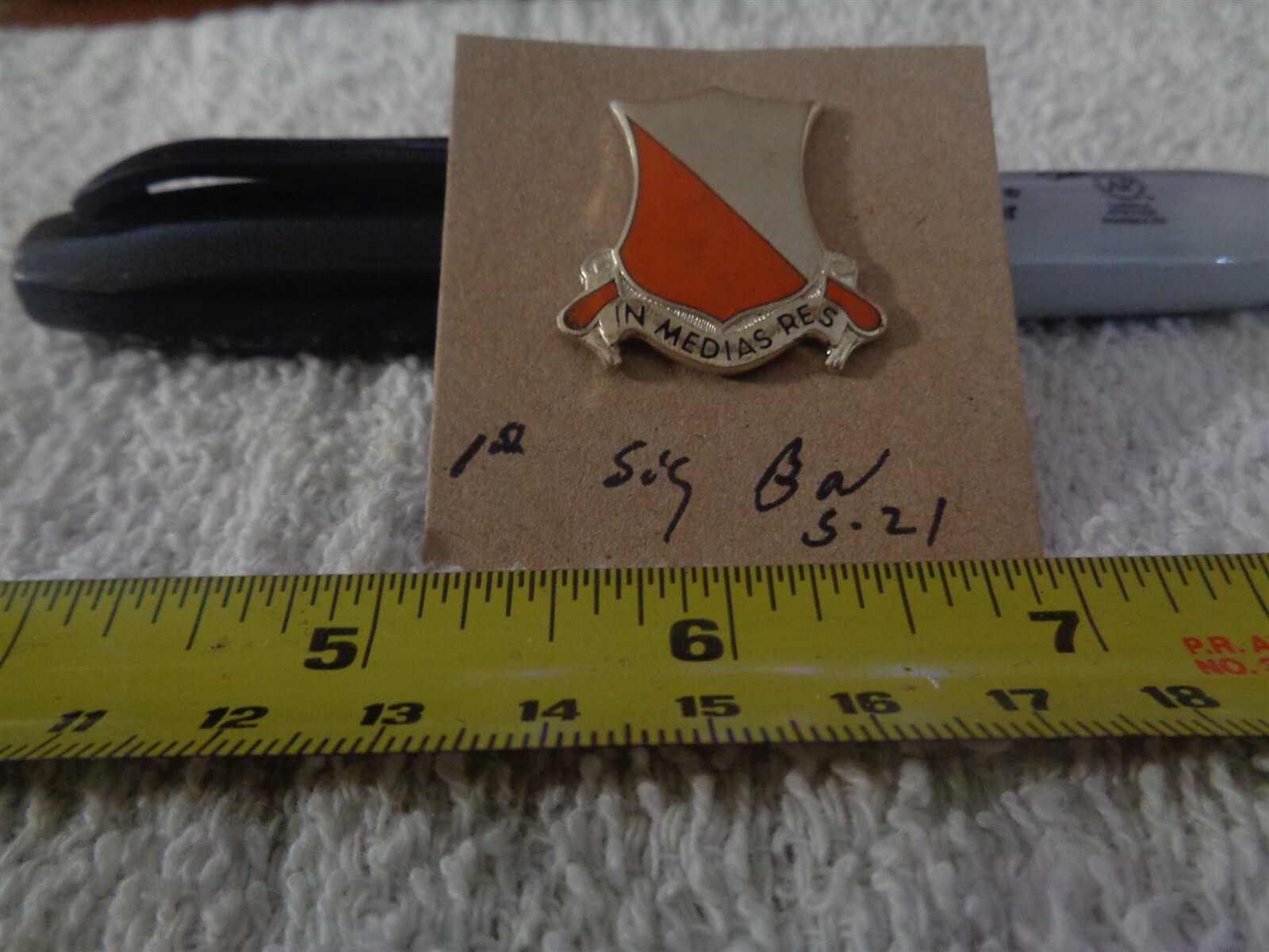 1st Signal Battalion S-21 Unit Crest, DI, DUI (DRAW#R10)