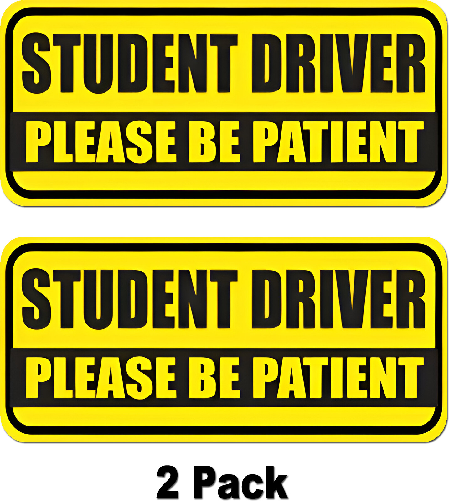 2X Student driver sticker Decal