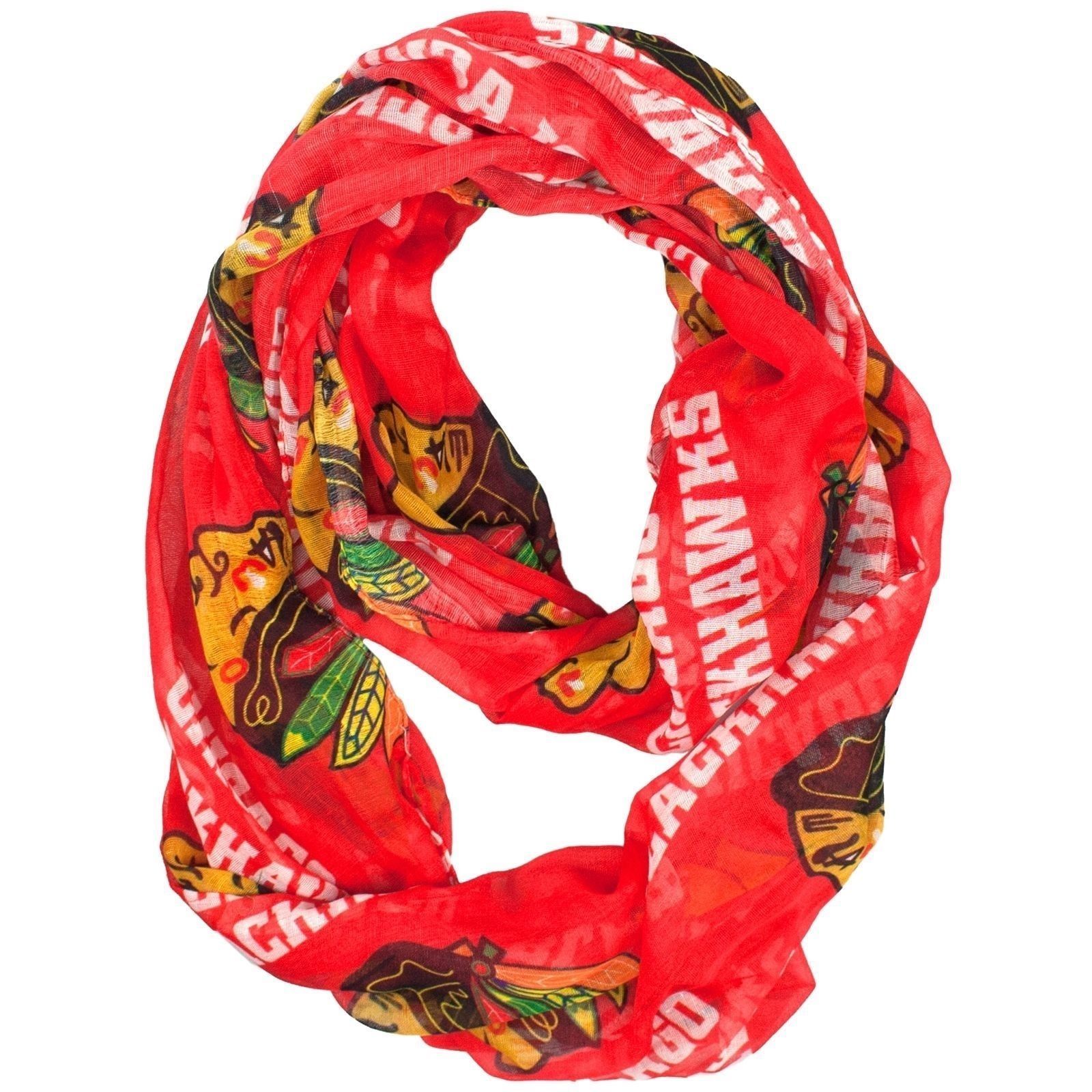 Chicago Blackhawks Sheer Infinity Scarf-8893