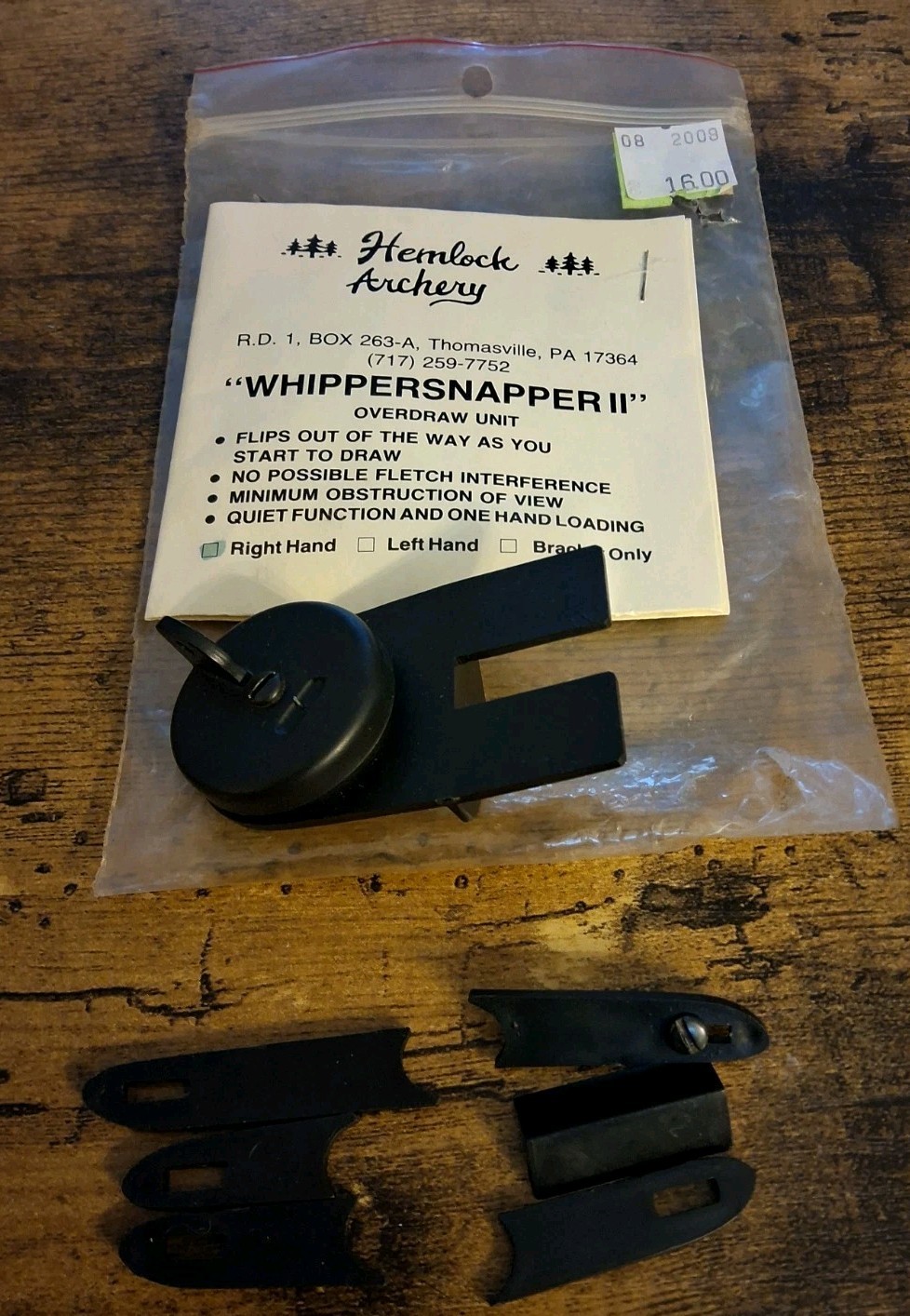 Hemlock Archery Whippersnapper II Overdraw Unit Right Hand