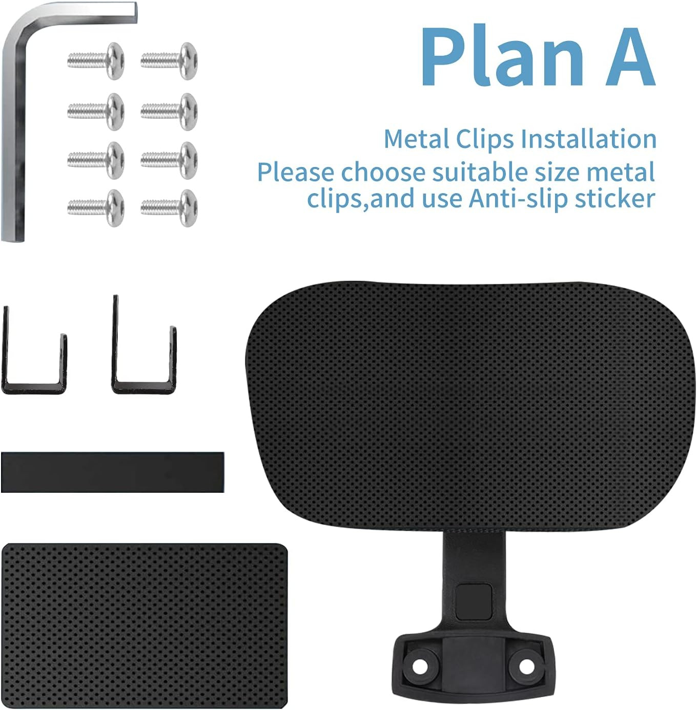 Office Chair Headrest Attachment Universal, Head Support Cushion for Any Desk Ch