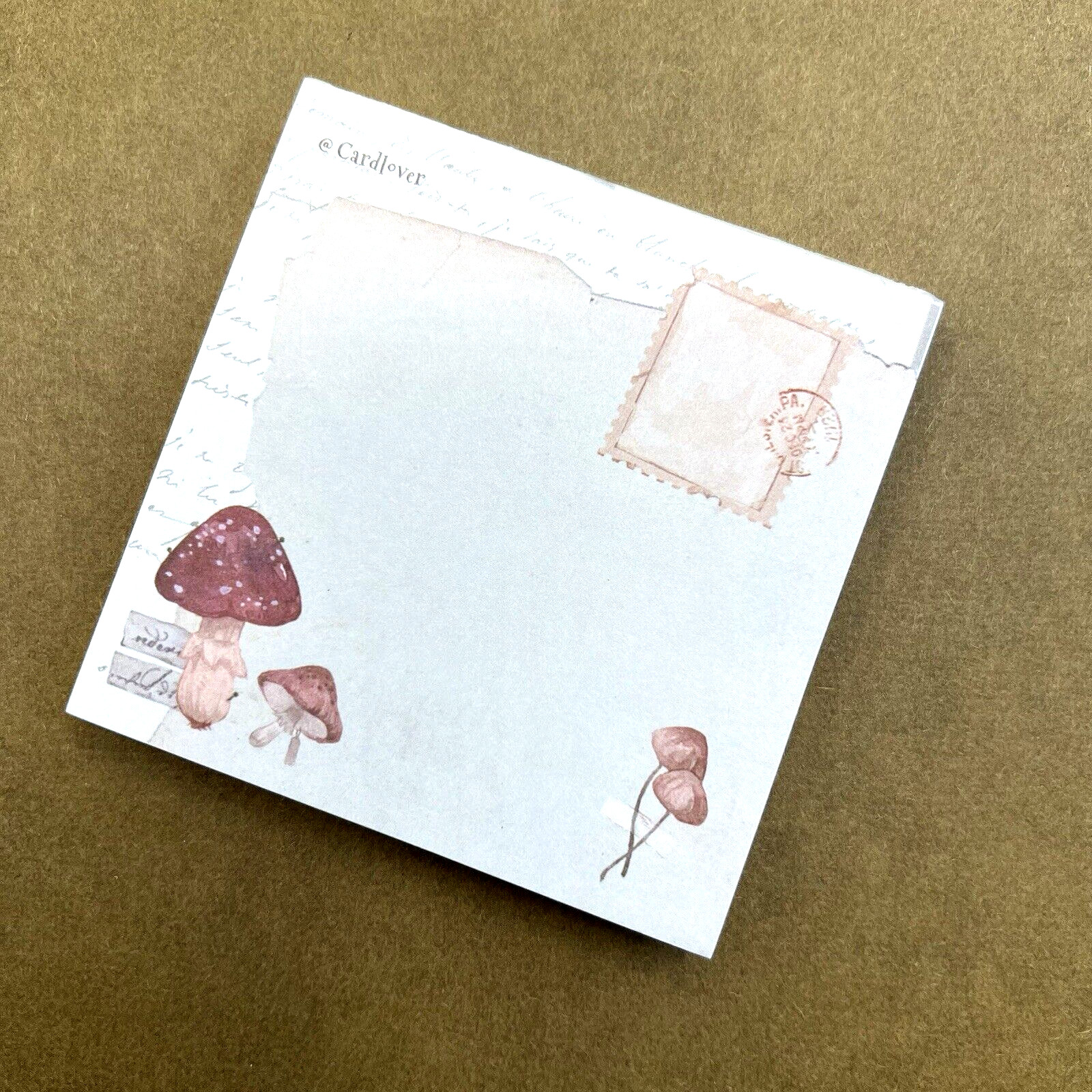Fall Mushroom Memo Note Pad Planner Journaling Collage