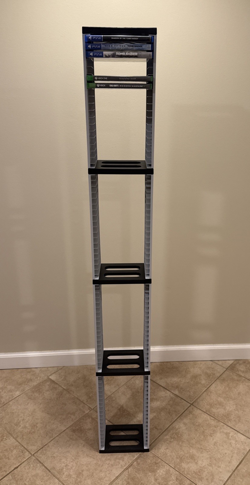 Nargos Video Game Storage Stand Tower for PS5/ PS4/ PS3/ Xbox One S & X Holds 72