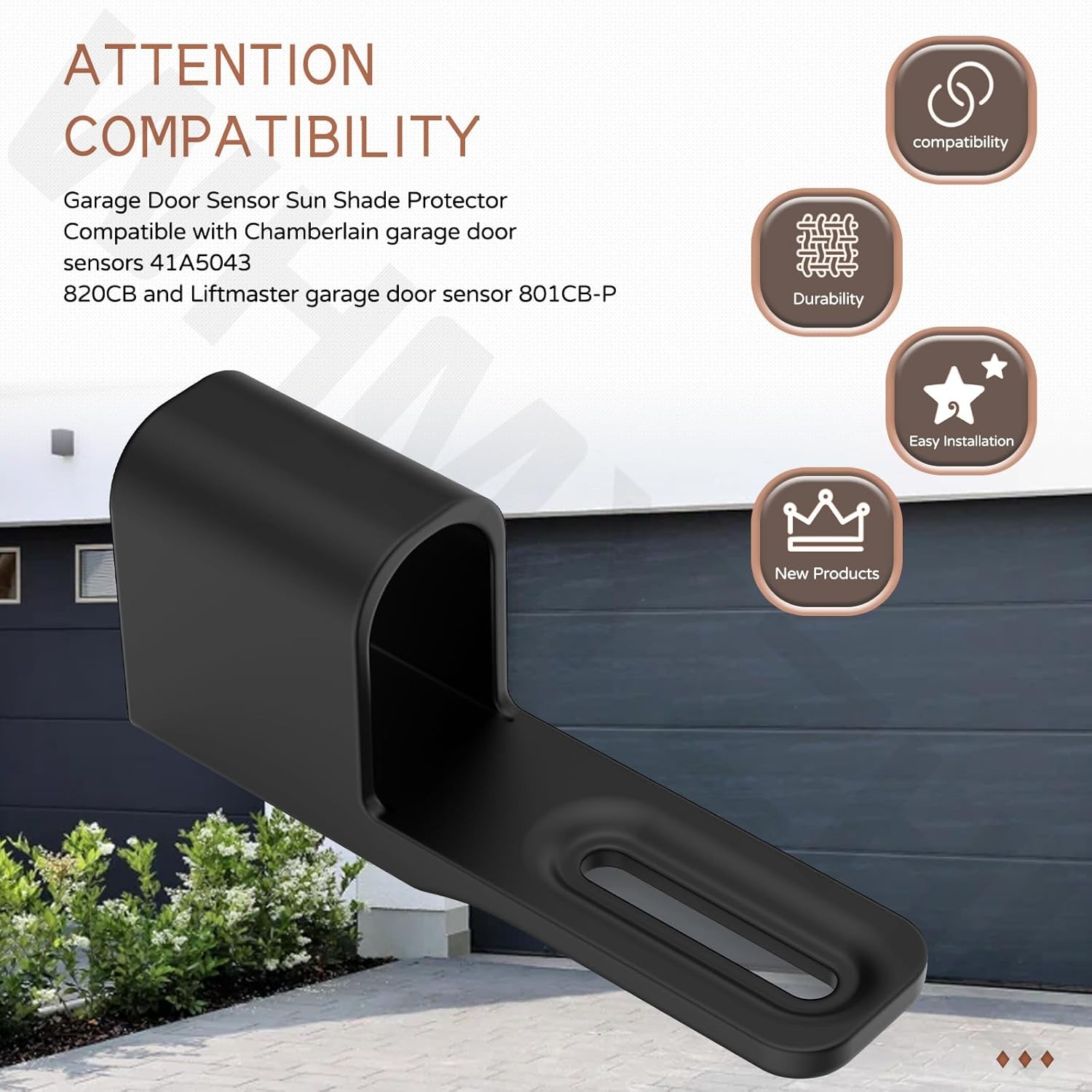 Garage Sensor Sun Shade Cover 2 Pack Liftmaster Chamberlain Protect
