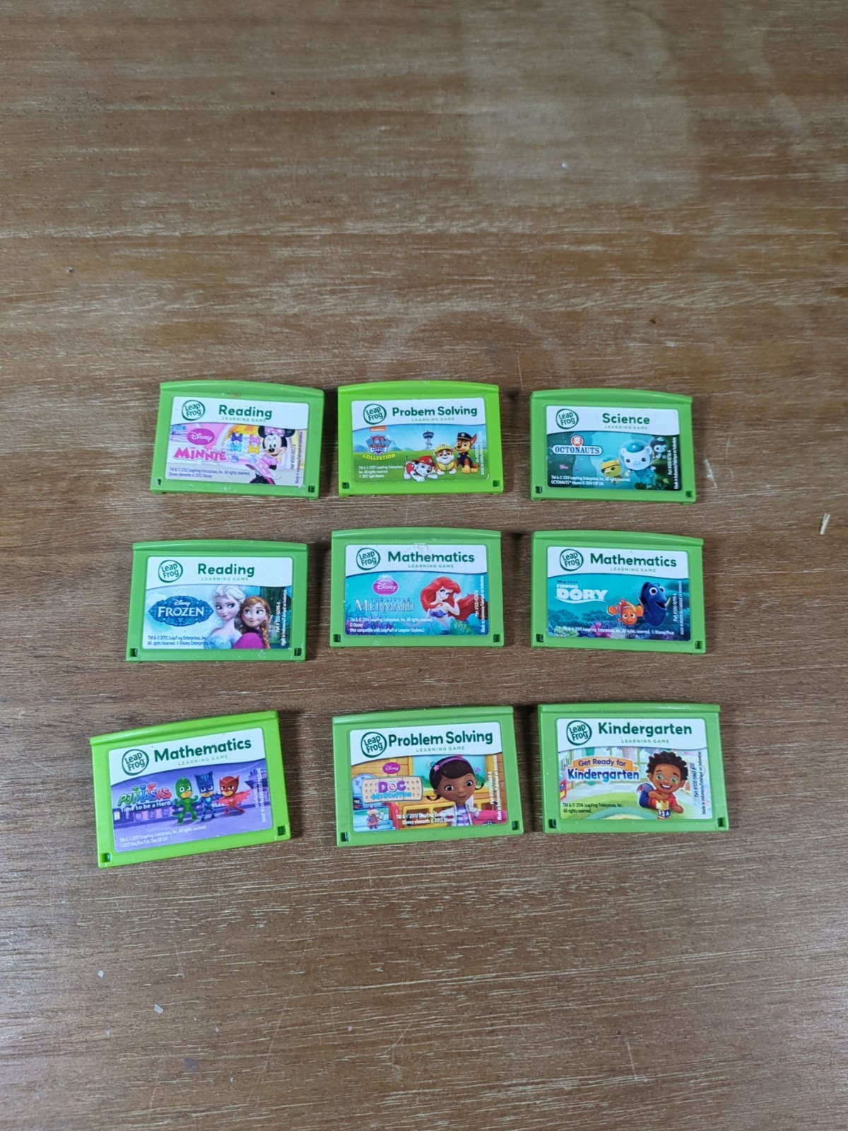 Set Of 9 Leapfrog Cartridges