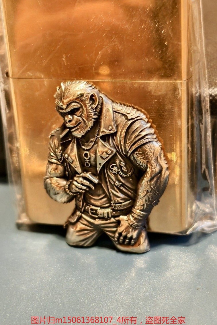 High Precision Brass Monkey Lighter Patch DIY Accessory Without Lighter
