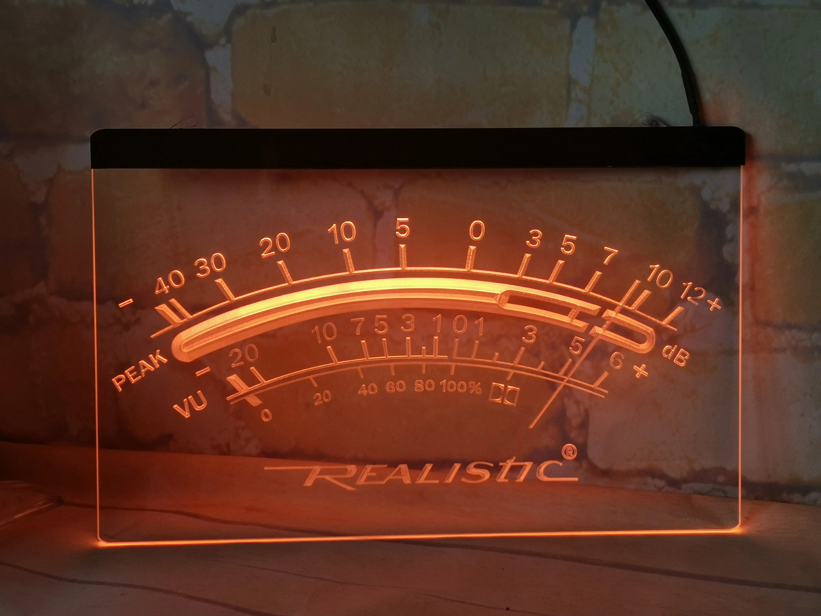 Realistic Radio LED Neon Light Sign for Audio Video Music store service studio