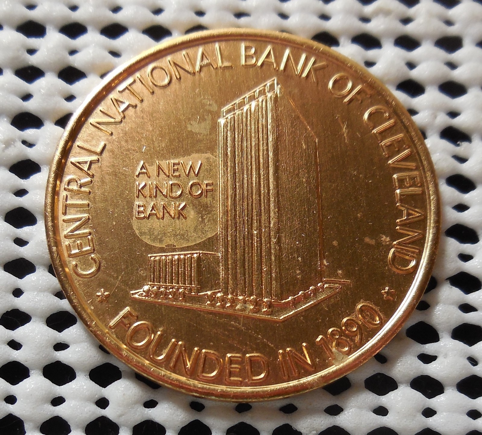 CENTRAL NATIONAL BANK OF CLEVELAND OHIO 1796-1971 CLEVELAND'S 175TH MEDAL