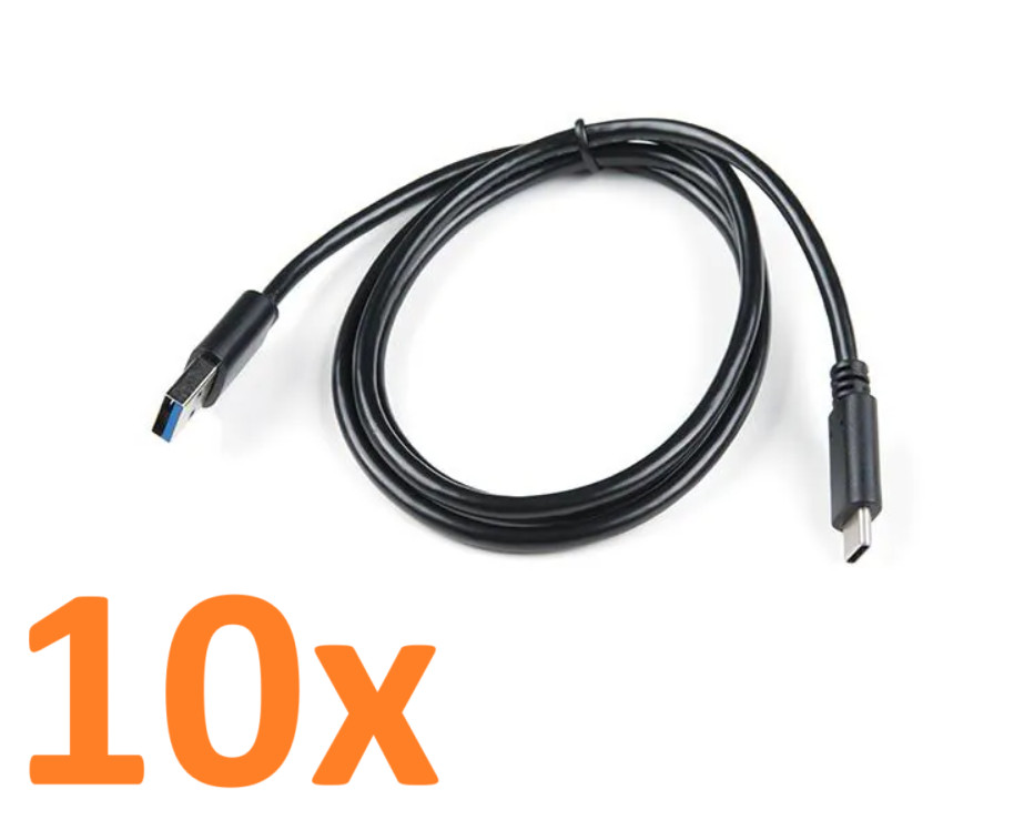 LOT OF 10 Dell USB A 3.1 To Type C Male Data Sync Cable Fast Charging 6FT