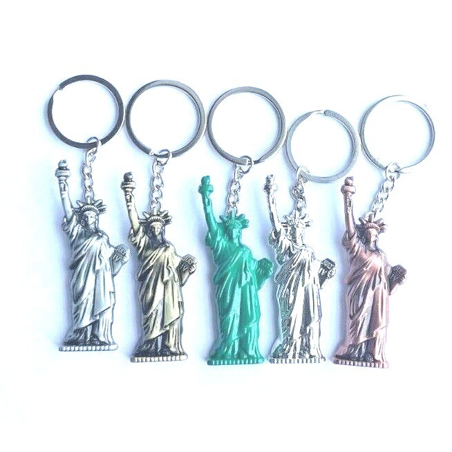 Statue Of Liberty Keychain Heavy Metal Made Souvenir Gift New York City Skyline