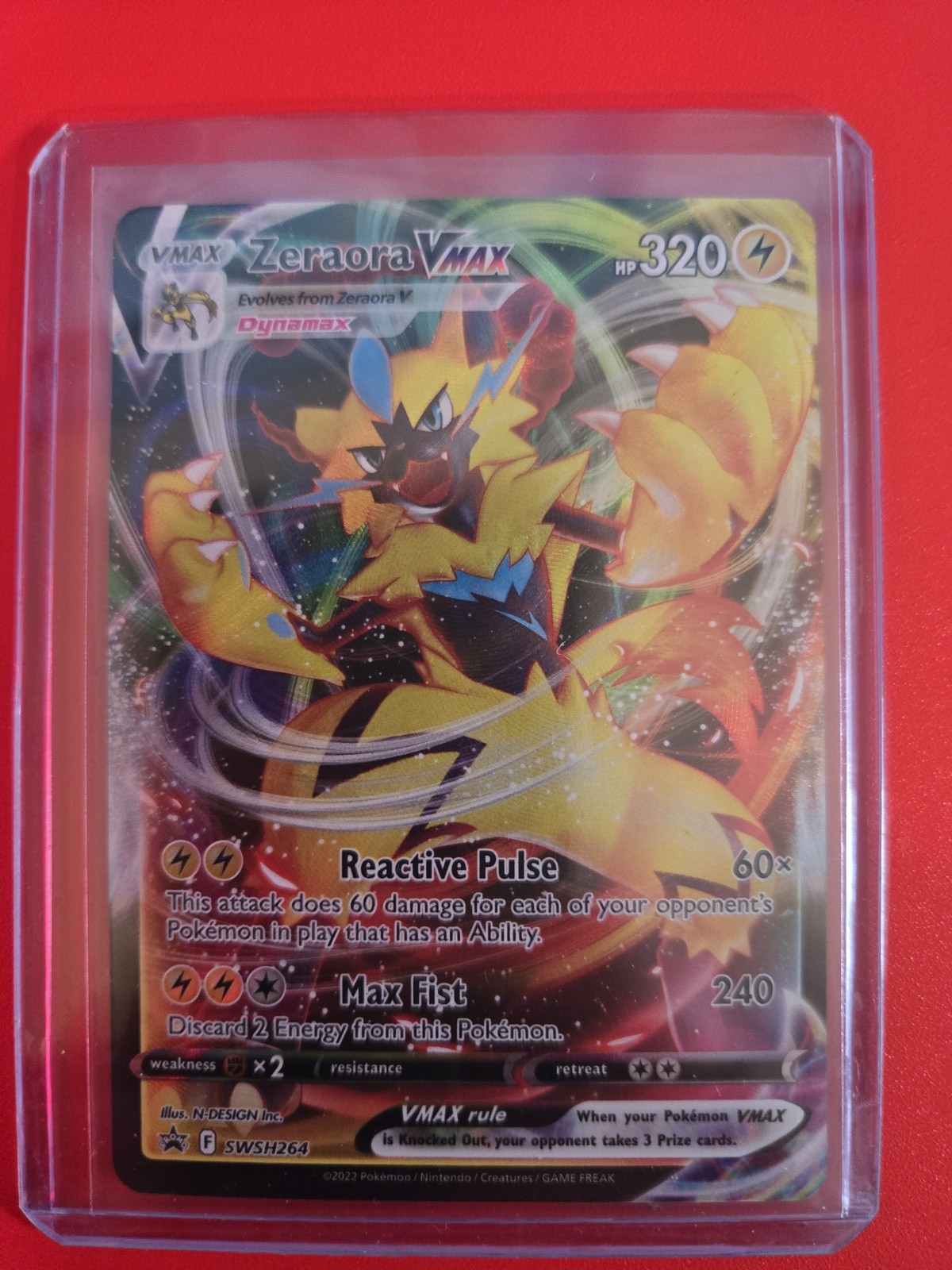 SWSH: Sword & Shield Promo Cards #SWSH264 Zeraora VMAX