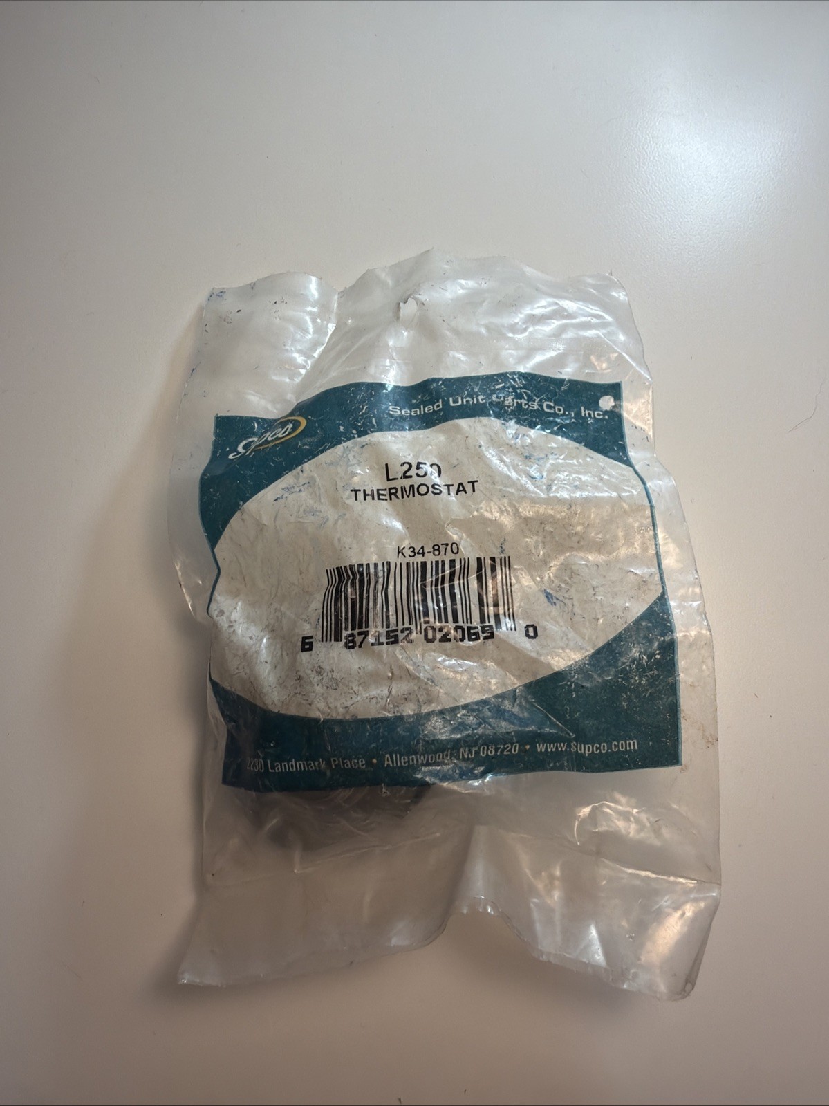 Supco L250 Thermostat