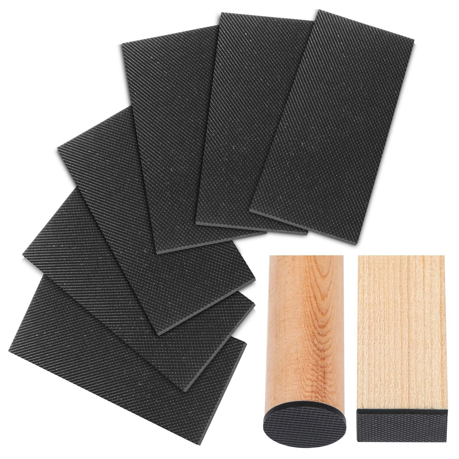 Non Slip Furniture Pads 6 PCS 6" x 2" Self Adhesive Rubber Grippers for Furni...