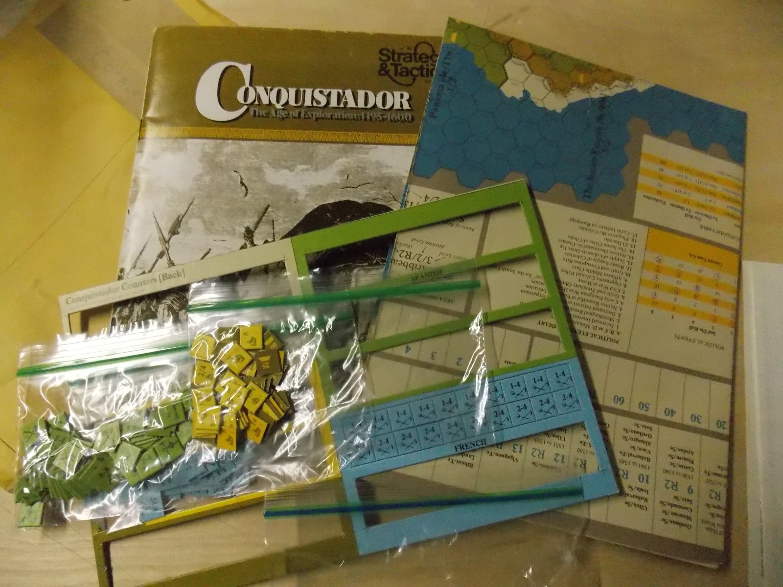 Strategy & Tactics #58 - Conquistador - SPI - Punched