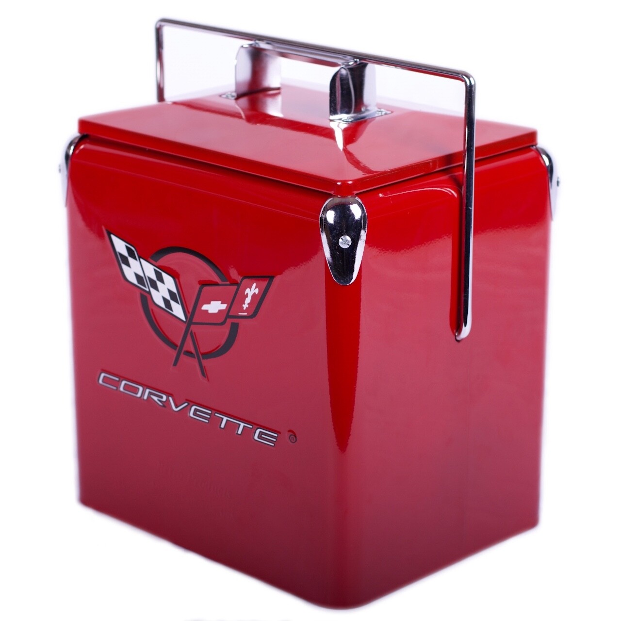 Classic Corvette Picnic Cooler American Retro Red