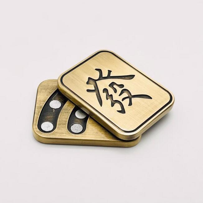 Small Zinc Alloy Mahjong Style Push Slider Metal Hand Fidget Depression EDC Toys