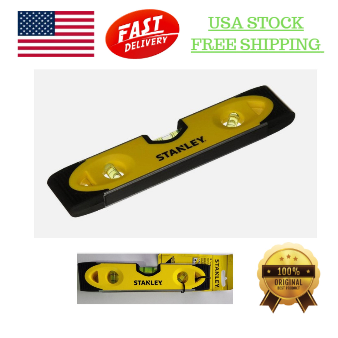 Stanley 43‑511 9‑inch Magnetic Torpedo Level, Shock Proof, Heavy Duty