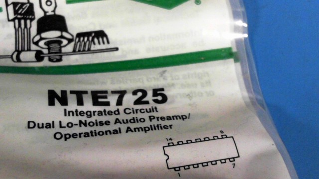 New (1pc) NTE725 NTE ELECTRONICS IC Linear