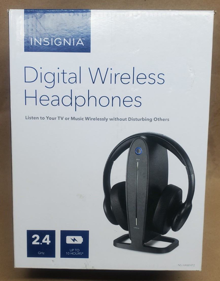 Insignia - NS-HAWHP2 - RF Wireless Headphones - Black - Refurbed (R-30188)