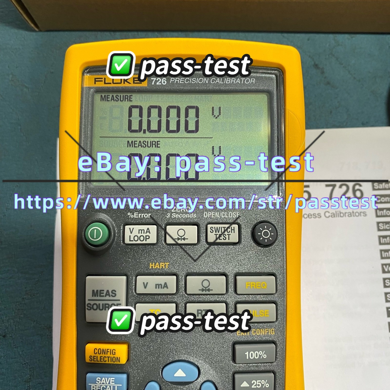 Fluke 726 Multifunction Process Calibrator Calibrated /stock