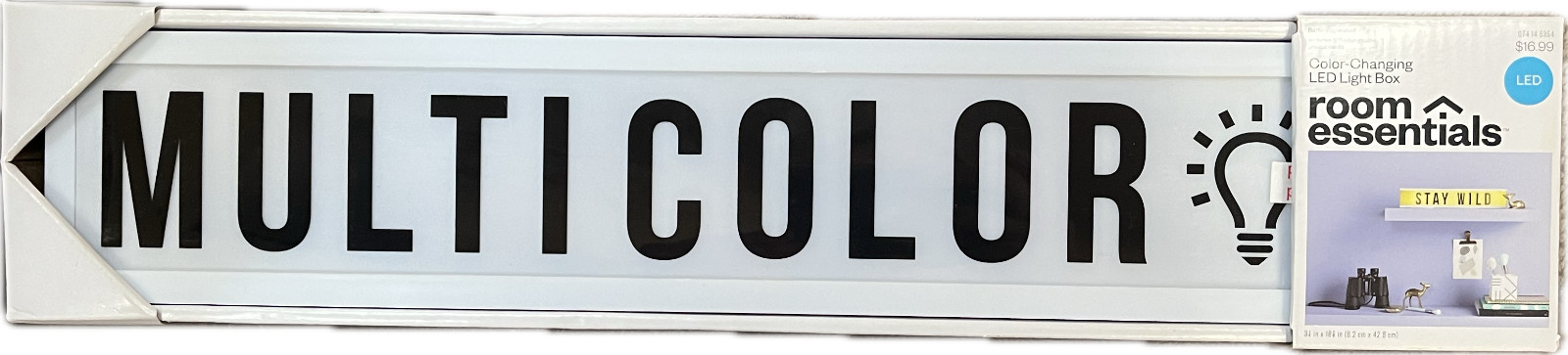 Color Changing LED light box by Room Essentials, New in Box!