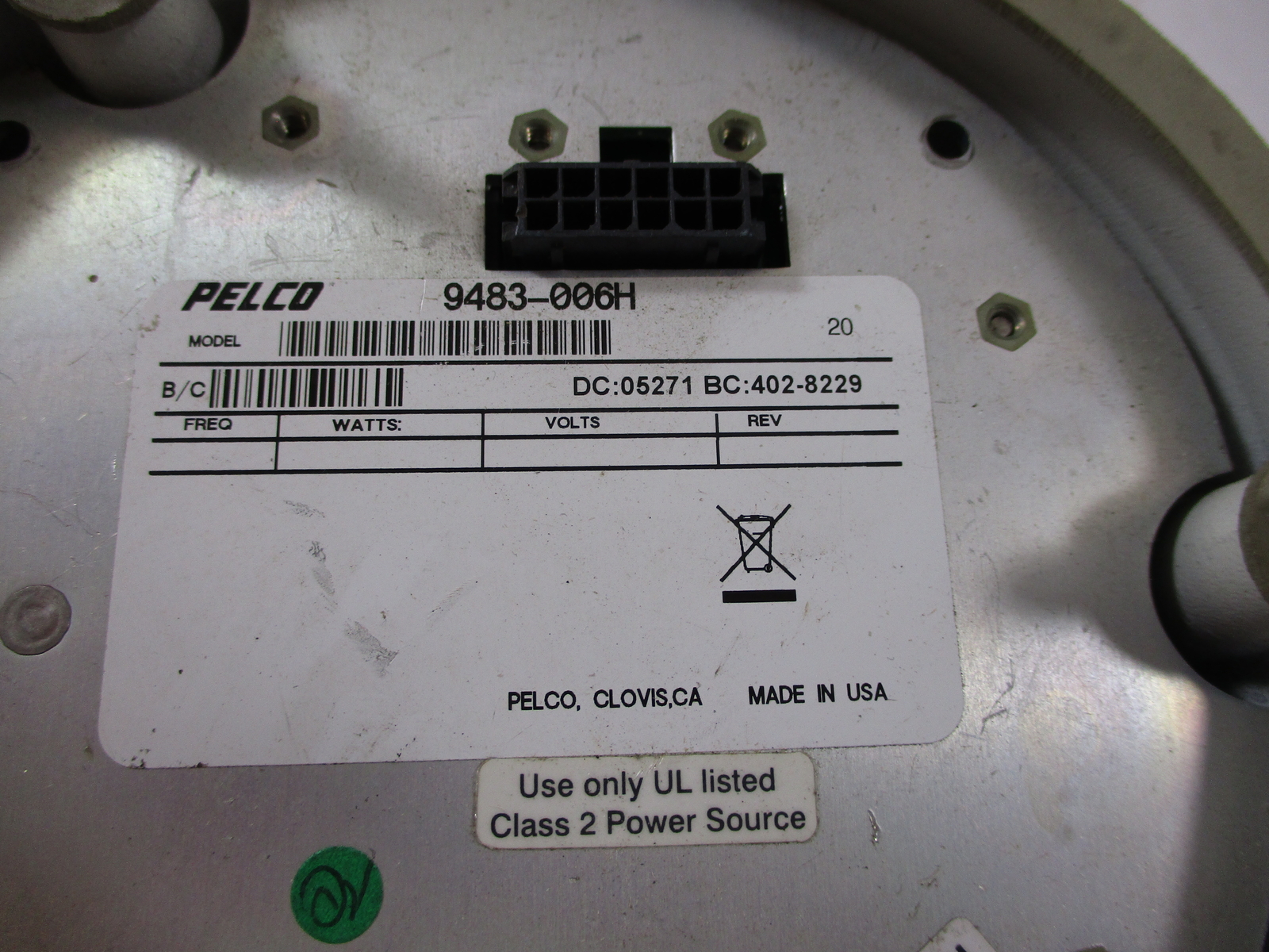 PELCO 9483-006H DOME POWER MODULE