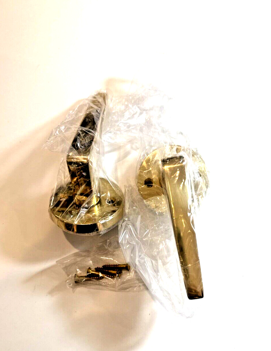 New OMNIA 36/00.SD1 US3 Single Dummy Lever Set NOS Polished Brass